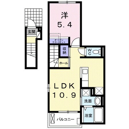 大宮公園駅 徒歩7分 2階の物件間取画像